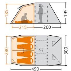 Beste Bewertungen von ✨ FRILUFTS GRASSHOLM 4 - Familienzelt Monument/ Bright Green 🎁 -Günstiges Frilufts Geschäft 311422001 erejboc grassholm 4 frilufts 1