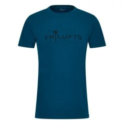 Aktion 🤩 FRILUFTS WAIHO PRINTED T-SHIRT Männer - Funktionsshirt Blue Opal 🤩