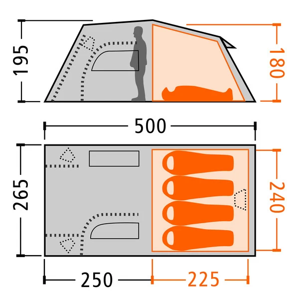Schlussverkauf 🥰 FRILUFTS ERRIGAL FAMILY - Familienzelt Vineyard Green ✨ 2 Schlussverkauf 🥰 FRILUFTS ERRIGAL FAMILY - Familienzelt Vineyard Green ✨ – Bild 2